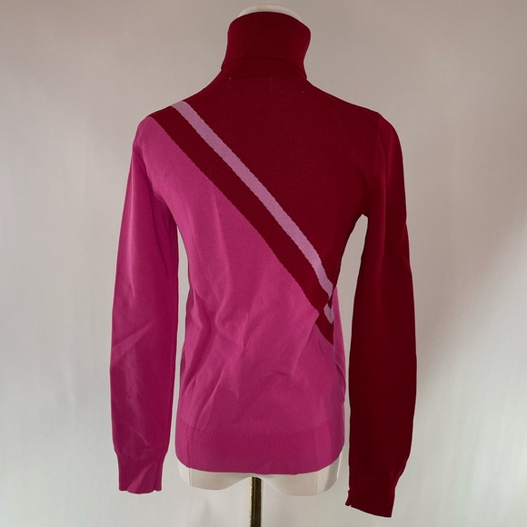 Saunders x RTR Pink Colorblock Sweater, S - Picture 7 of 14
